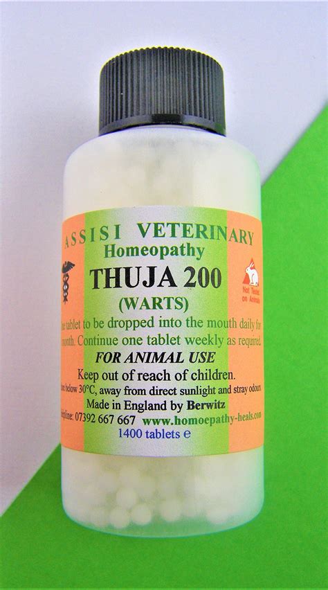 There may be scaly patches on covered body areas, itchy skin complaints, brown "age spots," and ridged, weak, or deformed nails. . Thuja 200c for dogs
